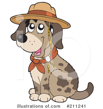 Royalty-Free (RF) Dog Clipart Illustration by visekart - Stock Sample #211241