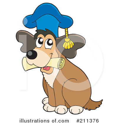 Royalty-Free (RF) Dog Clipart Illustration by visekart - Stock Sample #211376