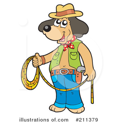 Royalty-Free (RF) Dog Clipart Illustration by visekart - Stock Sample #211379