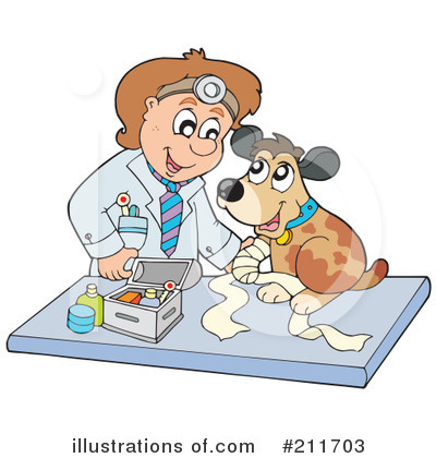 Royalty-Free (RF) Dog Clipart Illustration by visekart - Stock Sample #211703