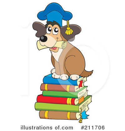 Royalty-Free (RF) Dog Clipart Illustration by visekart - Stock Sample #211706