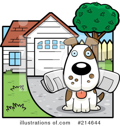 Royalty-Free (RF) Dog Clipart Illustration by Cory Thoman - Stock Sample #214644
