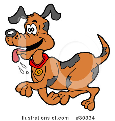 Royalty-Free (RF) Dog Clipart Illustration by LaffToon - Stock Sample #30334