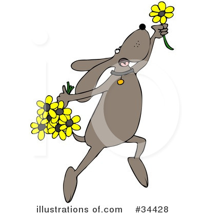 Royalty-Free (RF) Dog Clipart Illustration by djart - Stock Sample #34428