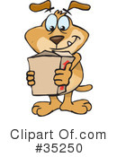 Dog Clipart #35250 by Dennis Holmes Designs
