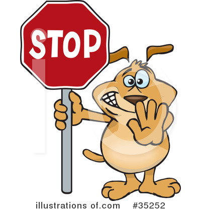 Stop Sign Clipart #35252 by Dennis Holmes Designs