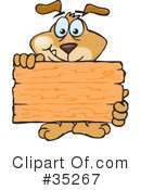 Dog Clipart #35267 by Dennis Holmes Designs