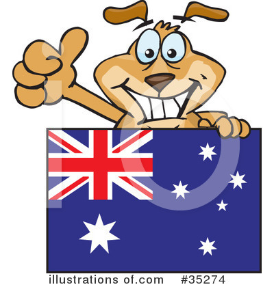 Australia Clipart #35274 by Dennis Holmes Designs