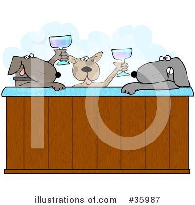 Royalty-Free (RF) Dog Clipart Illustration by djart - Stock Sample #35987