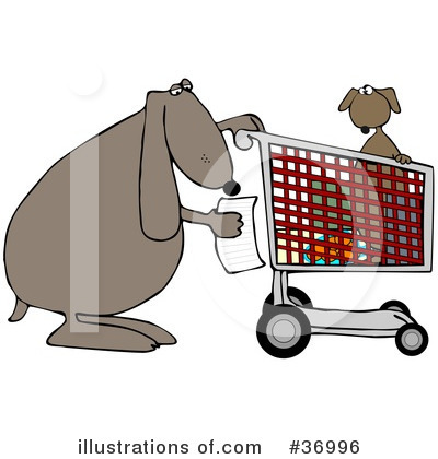 Royalty-Free (RF) Dog Clipart Illustration by djart - Stock Sample #36996