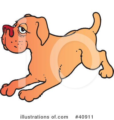 Royalty-Free (RF) Dog Clipart Illustration by Snowy - Stock Sample #40911