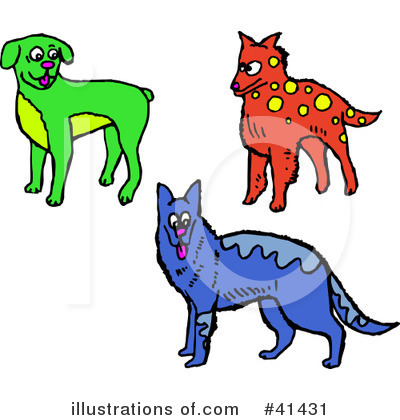 Royalty-Free (RF) Dog Clipart Illustration by Prawny - Stock Sample #41431