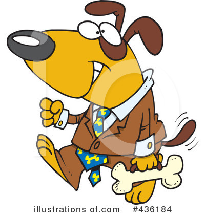Royalty-Free (RF) Dog Clipart Illustration by toonaday - Stock Sample #436184
