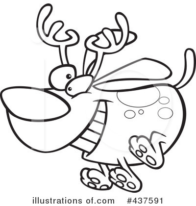 Rudolph Clipart #437591 by toonaday