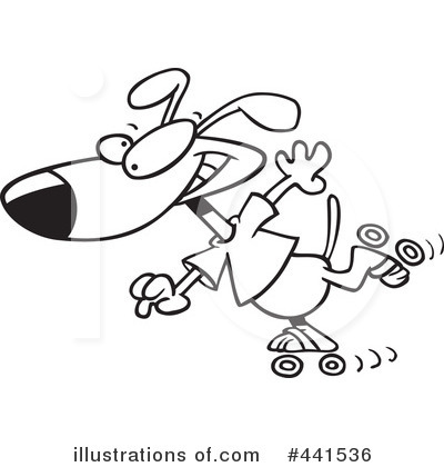 Royalty-Free (RF) Dog Clipart Illustration by toonaday - Stock Sample #441536