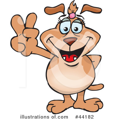 Royalty-Free (RF) Dog Clipart Illustration by Dennis Holmes Designs - Stock Sample #44182