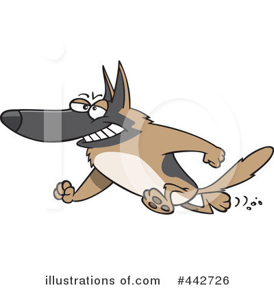 Royalty-Free (RF) Dog Clipart Illustration by toonaday - Stock Sample #442726