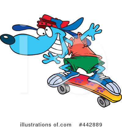 Skateboarding Clipart #442889 by toonaday