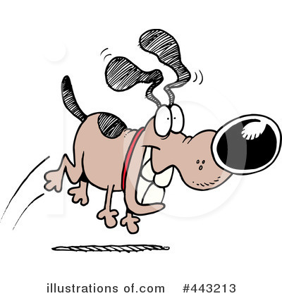 Royalty-Free (RF) Dog Clipart Illustration by toonaday - Stock Sample #443213