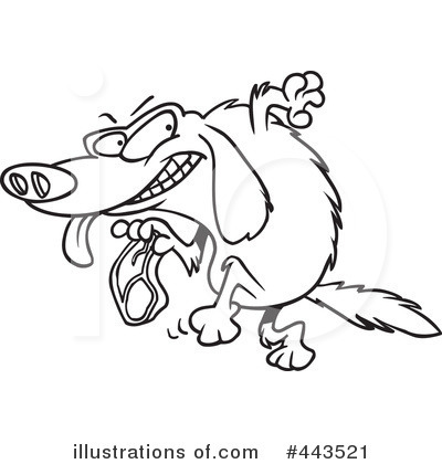 Royalty-Free (RF) Dog Clipart Illustration by toonaday - Stock Sample #443521