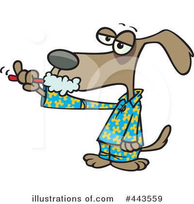 Royalty-Free (RF) Dog Clipart Illustration by toonaday - Stock Sample #443559