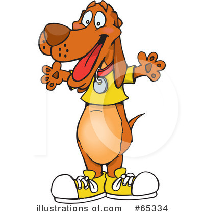 Royalty-Free (RF) Dog Clipart Illustration by Dennis Holmes Designs - Stock Sample #65334