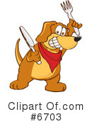 Dog Clipart #6703 by Mascot Junction