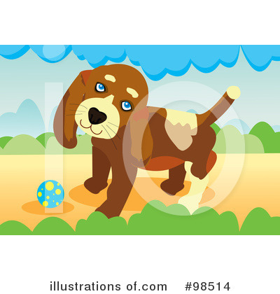 Royalty-Free (RF) Dog Clipart Illustration by mayawizard101 - Stock Sample #98514