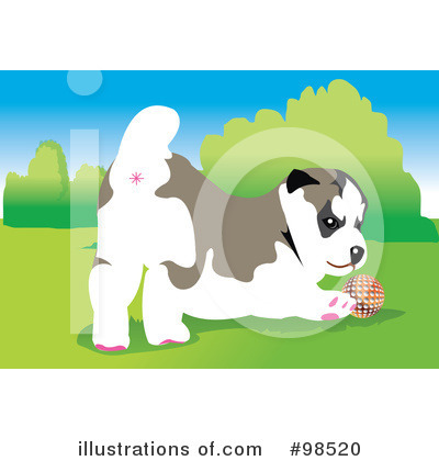 Royalty-Free (RF) Dog Clipart Illustration by mayawizard101 - Stock Sample #98520