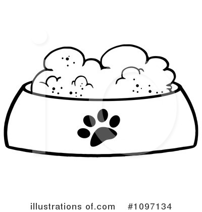 Dog Bowl Clipart #1097134 by Hit Toon