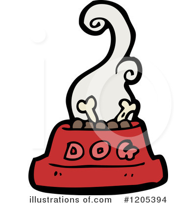 Royalty-Free (RF) Dog Food Clipart Illustration by lineartestpilot - Stock Sample #1205394