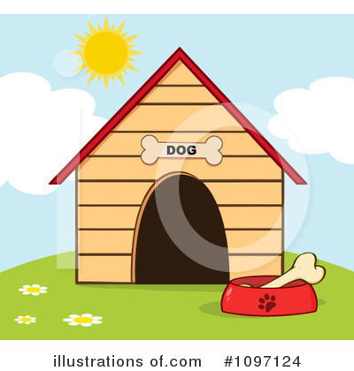Royalty-Free (RF) Dog House Clipart Illustration by Hit Toon - Stock Sample #1097124