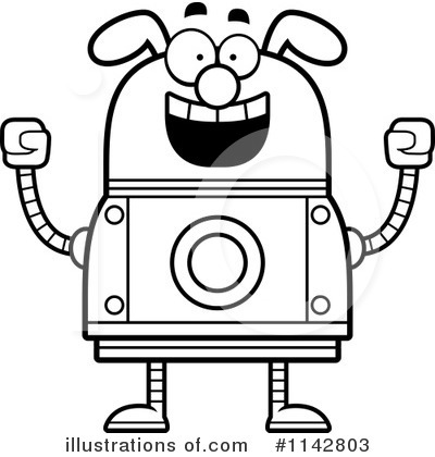 Royalty-Free (RF) Dog Robot Clipart Illustration by Cory Thoman - Stock Sample #1142803