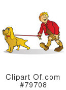 Dog Walker Clipart #79708 by Snowy
