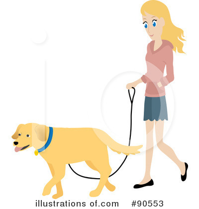 Royalty-Free (RF) Dog Walker Clipart Illustration by Rosie Piter - Stock Sample #90553