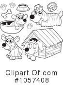 Dogs Clipart #1057408 by visekart
