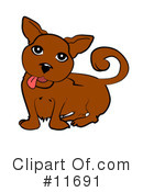 Dogs Clipart #11691 by AtStockIllustration