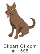 Dogs Clipart #11695 by AtStockIllustration