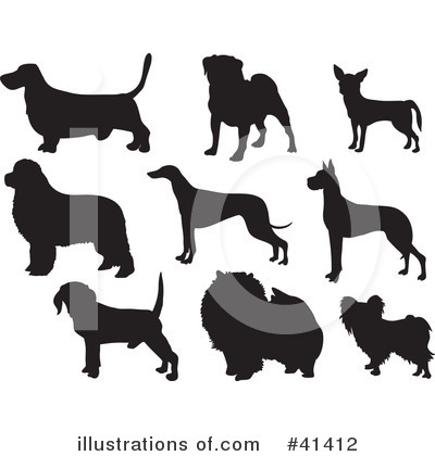 Royalty-Free (RF) Dogs Clipart Illustration by Prawny - Stock Sample #41412
