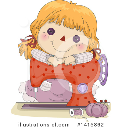 Royalty-Free (RF) Doll Clipart Illustration by BNP Design Studio - Stock Sample #1415862