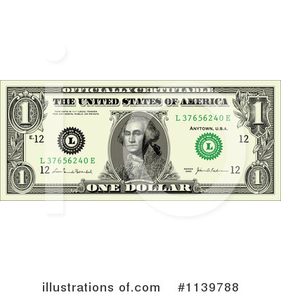 Royalty-Free (RF) Dollar Bill Clipart Illustration by BestVector - Stock Sample #1139788