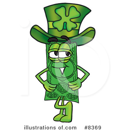 Royalty-Free (RF) Dollar Bill Clipart Illustration by Mascot Junction - Stock Sample #8369