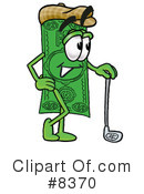 Dollar Bill Clipart #8370 by Mascot Junction