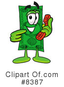 Dollar Bill Clipart #8387 by Mascot Junction