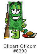 Dollar Bill Clipart #8390 by Mascot Junction