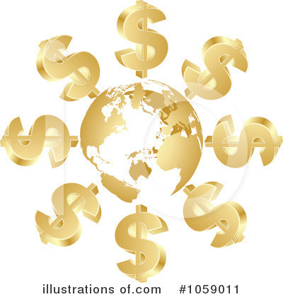 Dollar Symbol Clipart #1059011 by Andrei Marincas
