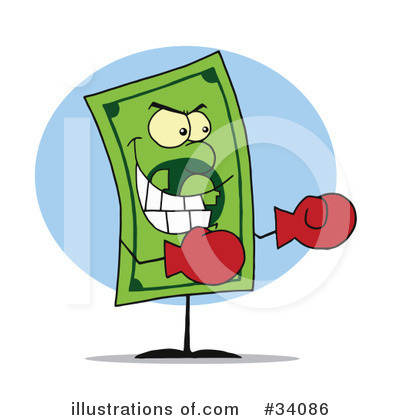 Royalty-Free (RF) Dollar Clipart Illustration by Hit Toon - Stock Sample #34086