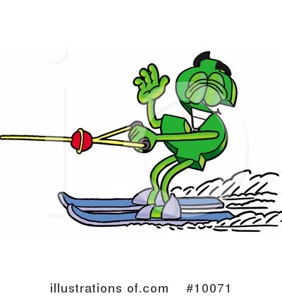 Waterskiing Clipart #10071 by Mascot Junction
