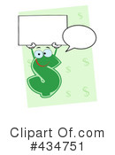 Dollar Symbol Character Clipart #434751 by Hit Toon