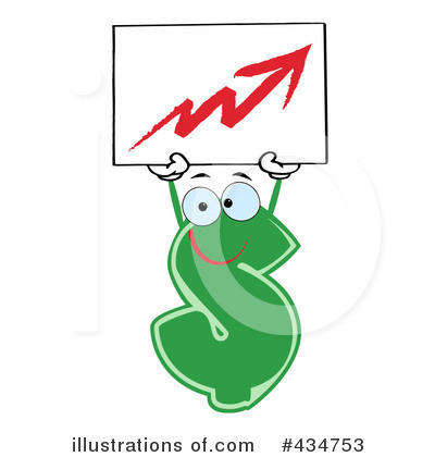 Dollar Symbol Character Clipart #434753 by Hit Toon